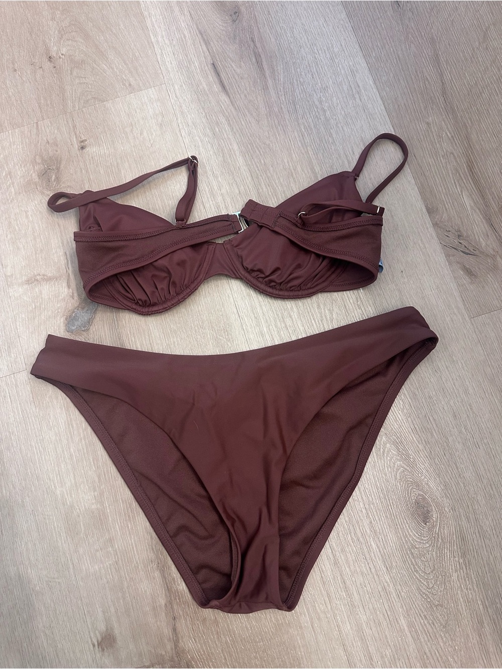 Shade & Shore Brown Two-Piece Bikini Set